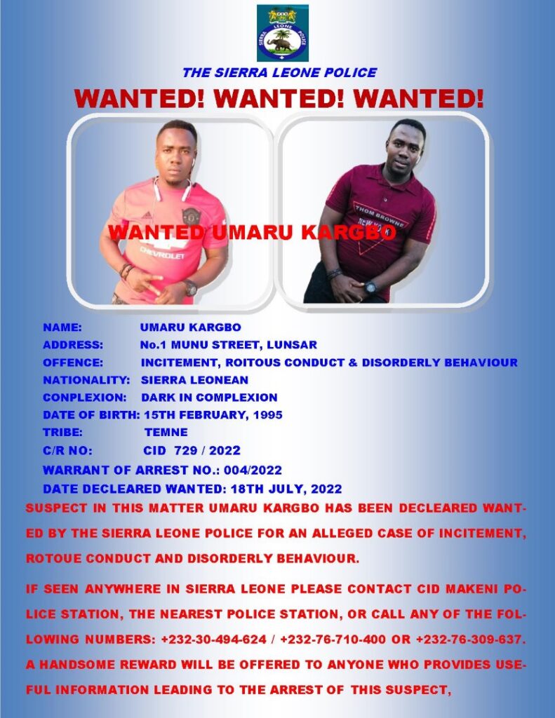 wanted
